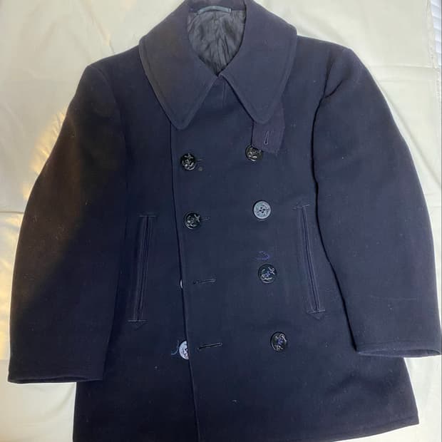 1940s U.S. Navy Wool Peacoat