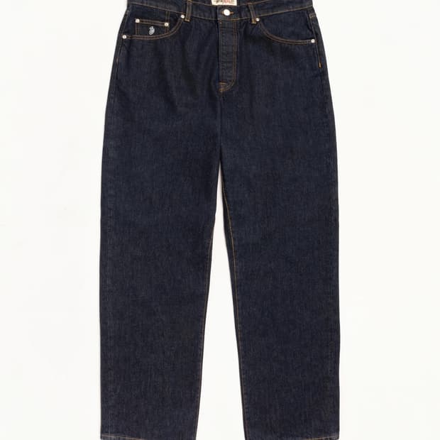 스투시 빅올진 린스드 인디고