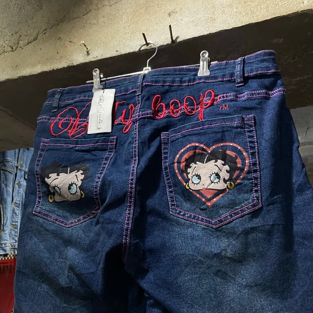 Betty Boop 베티붑 스트릿 팬츠 34 size