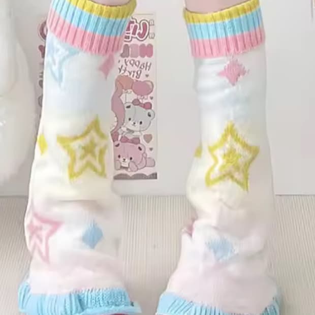 하라주쿠 y2k 레그워머