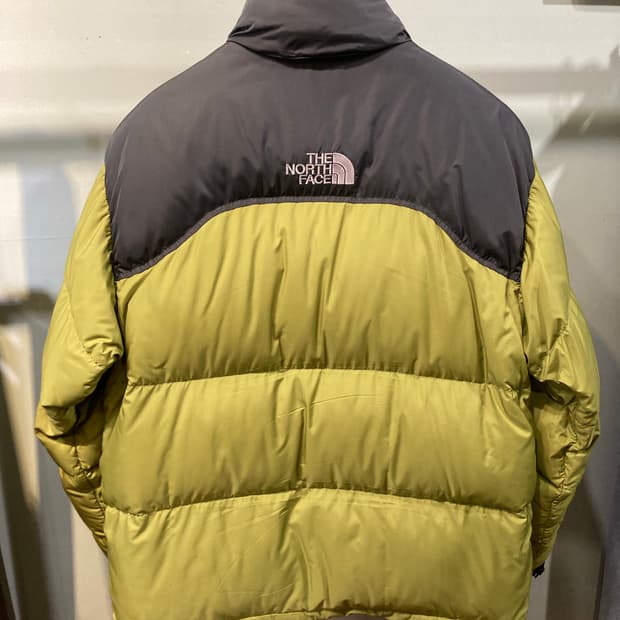 노스페이스 제팬라인 센터로고 눕시 연두/그레이 M