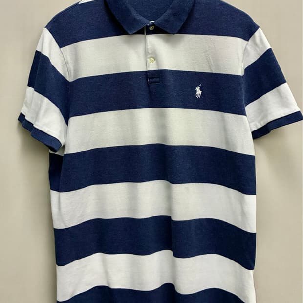 (L~XL)POLO 폴로랄프로렌 스트라이프 반팔 PK카라티셔츠