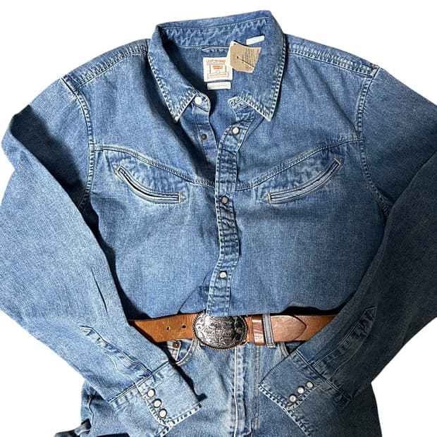 (새상품) 리바이스 Barstow 웨스턴 데님 셔츠