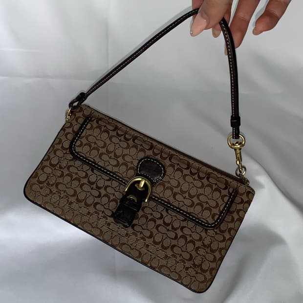 🤎 Coach 브라운 컬러 파우치 백