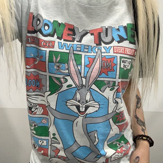 (빈티지)90‘s Fruit of the Loom 벅스버니루니툰즈 반팔티