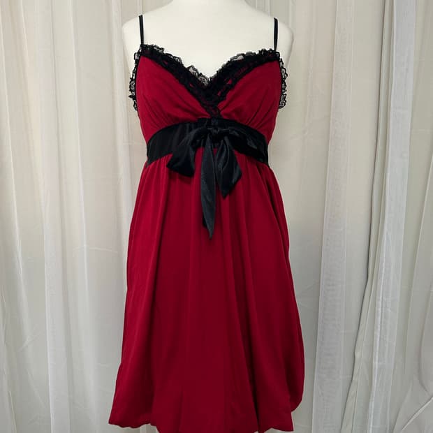 고스 고딕 섹시 란제리 더블레이스 슬립원피스