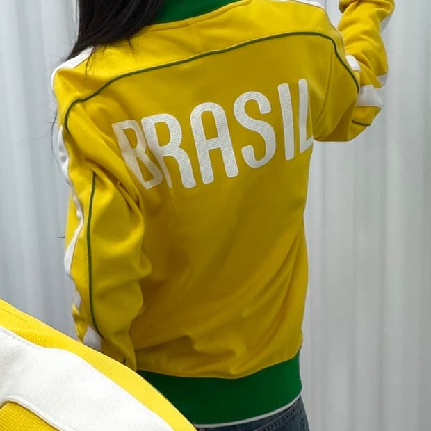 [S-M]나이키 브라질 국가대표 트랙탑 져지