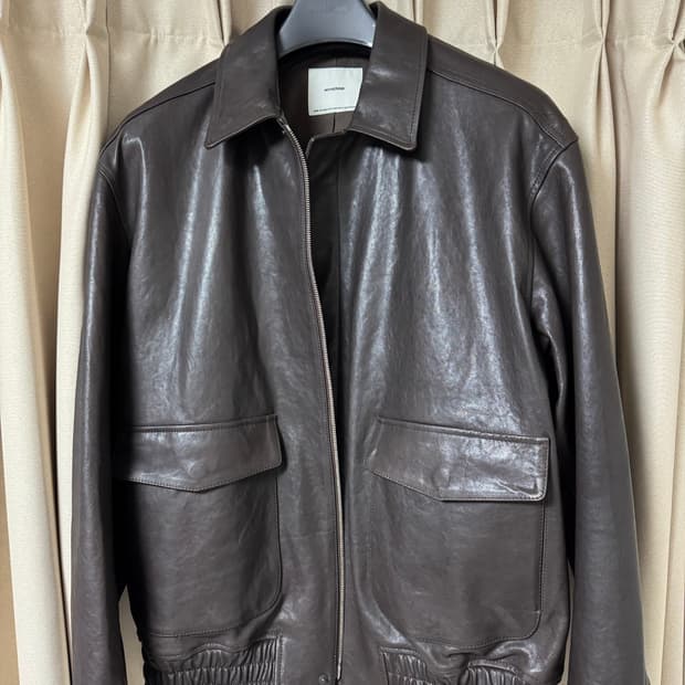 인더로우 레더 A2자켓 다크브라운 3사이즈