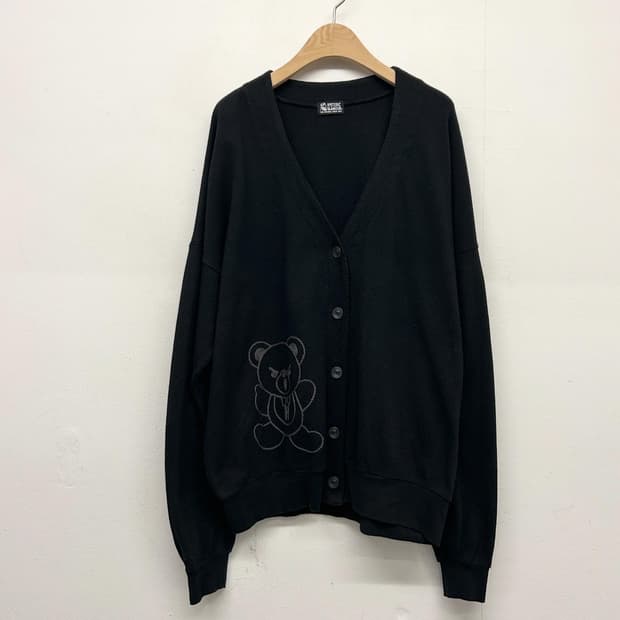 HYSTERIC GLAMOUR 히스테릭 글래머 곰돌이 블랙 가디건