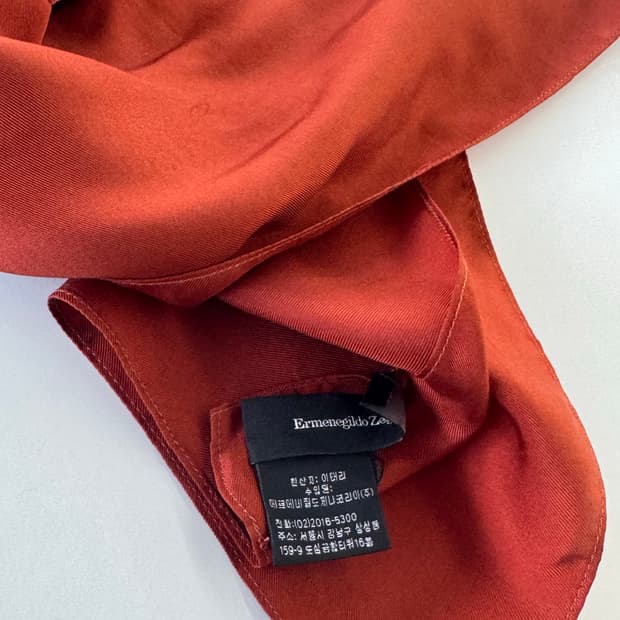 제냐 실크 스카프 