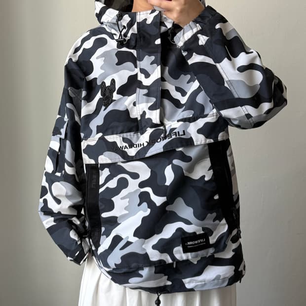 [M] 라이프워크 후드 아노락