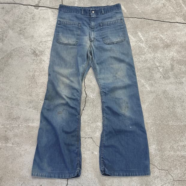 70s U.S NAVY sailor bell bottom pants