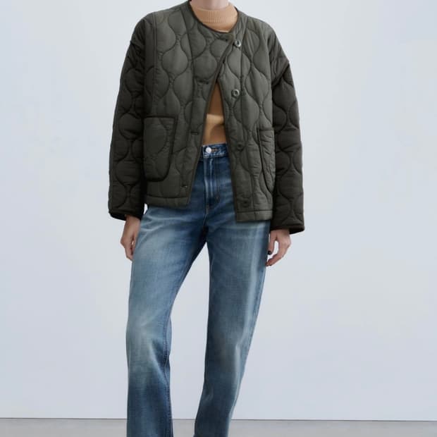 ZARA 자라 퀼팅 자켓 M 새상품