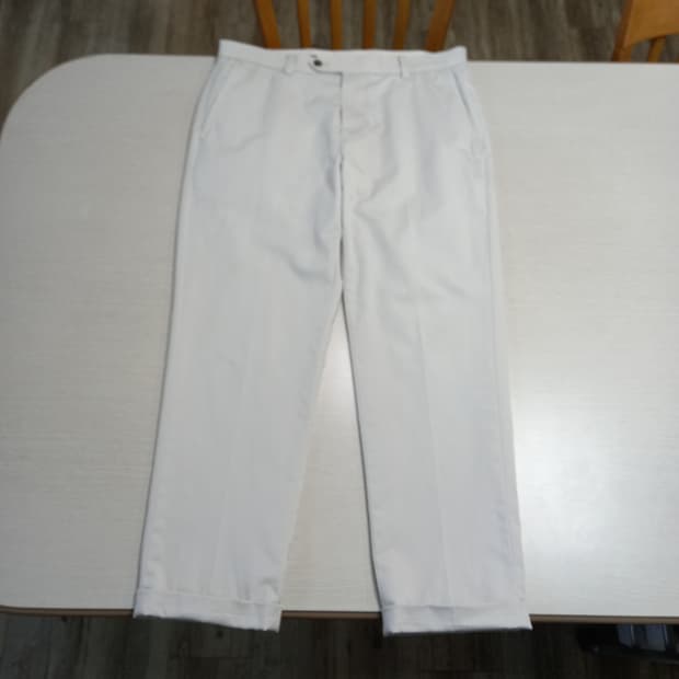 32 BrooksBrothers 스판 슬림일자 치노 아이보리 32-401