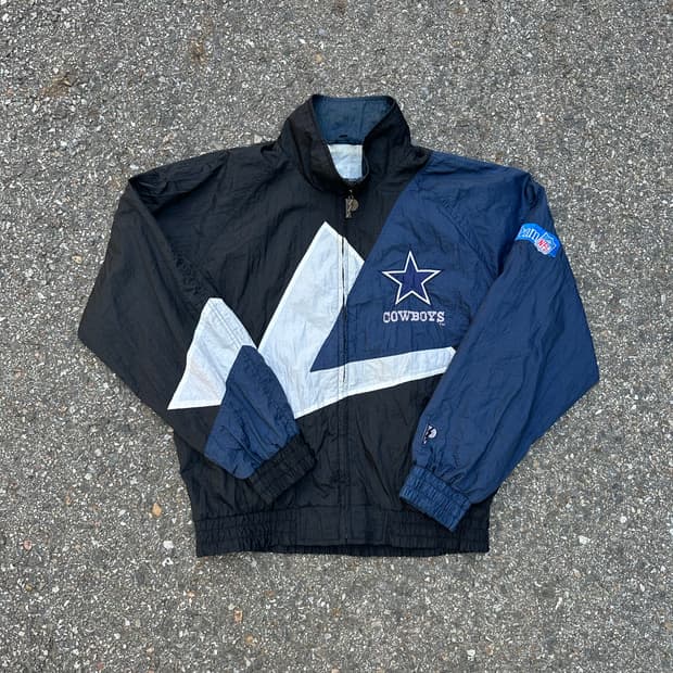 빈티지 90s NFL Pro Player 댈러스 카우보이 나일론 자켓 