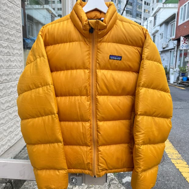 파타고니아 04‘s 패커블 다운 옐로우 s