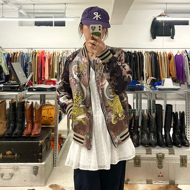 VTG reversible skajan 빈티지 리버시블 스카잔