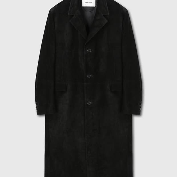 토니웩 스웨이드 롱코트 블랙 유일매물