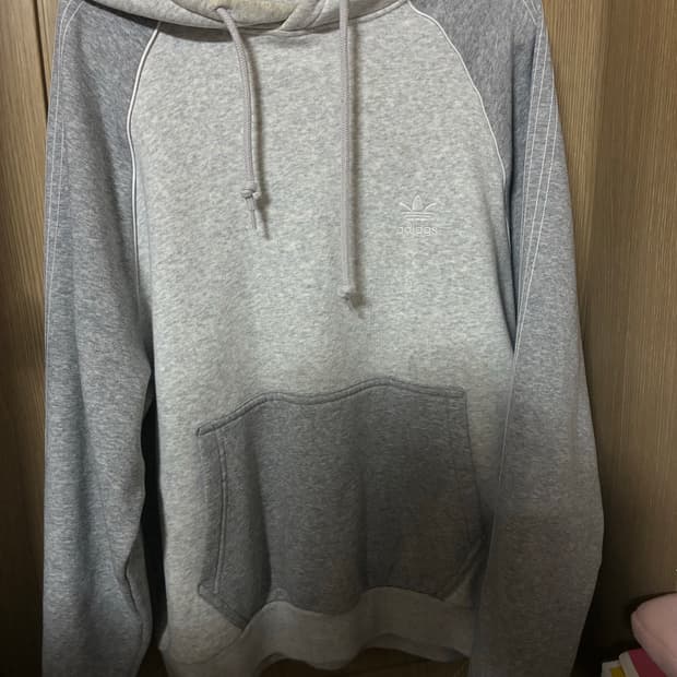 아디다스 배색 후드