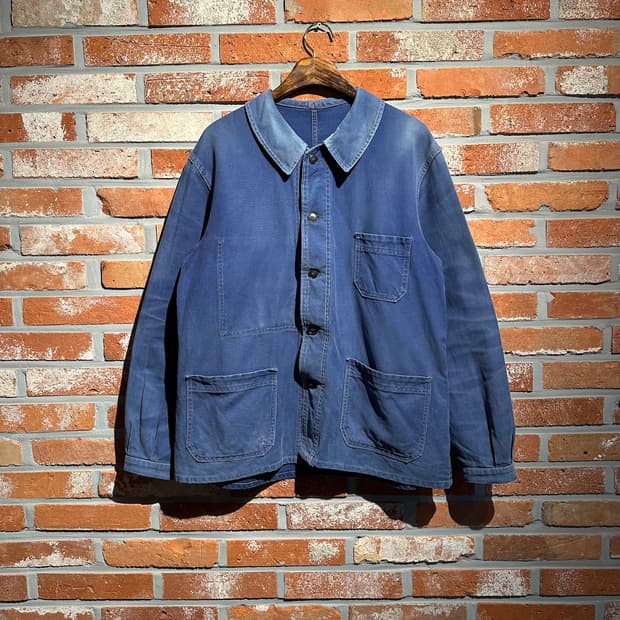 50s 60s 프렌치 빈티지 워크 자켓