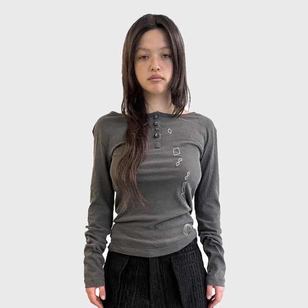 Stitch Henley Tee, Collapse