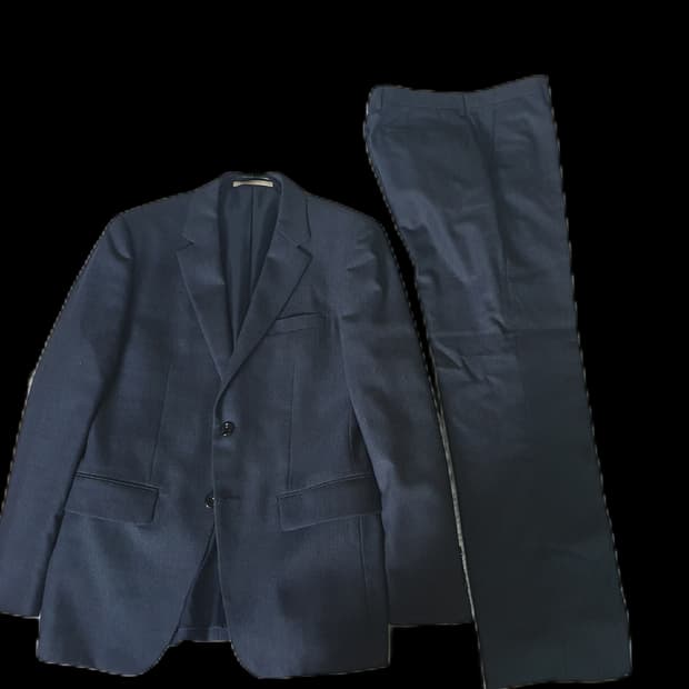 BON 울 양복 세트 다크 네이비