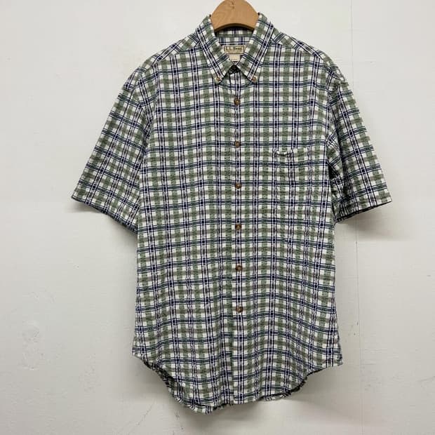90s LLBEAN 엘엘빈 체크셔츠 