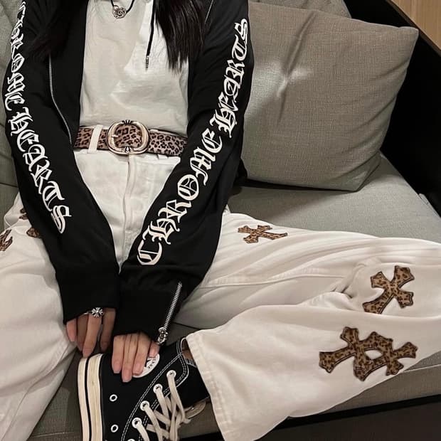 [새상품급/최저가] 크롬하츠 vic 메쉬 져지 트랙탑 4 zip M