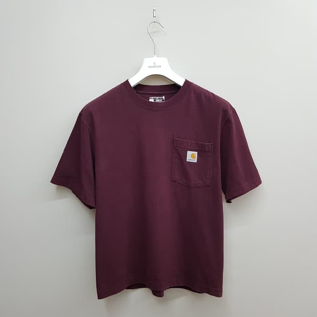 Carhartt 루즈핏 포켓 반팔 티셔츠 S사이즈