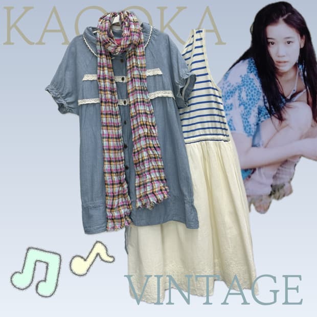 🩵하구미의 모리걸 코디세트🩵러블리 머플러 원피스 셔츠 그런지 히피