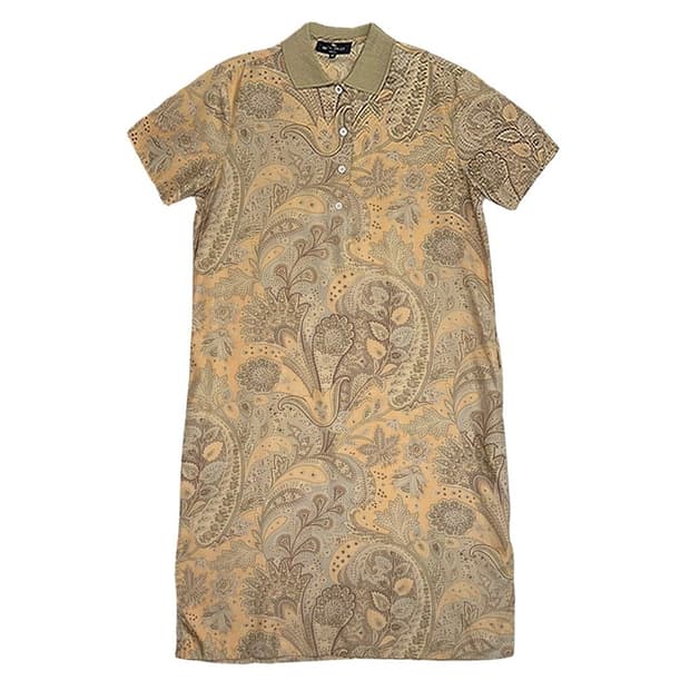 ETRO 페이즐리 폴로 원피스 44