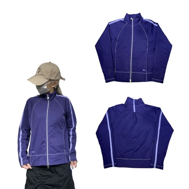 00s 나이티 퍼플 골프 트랙탑 져지 90