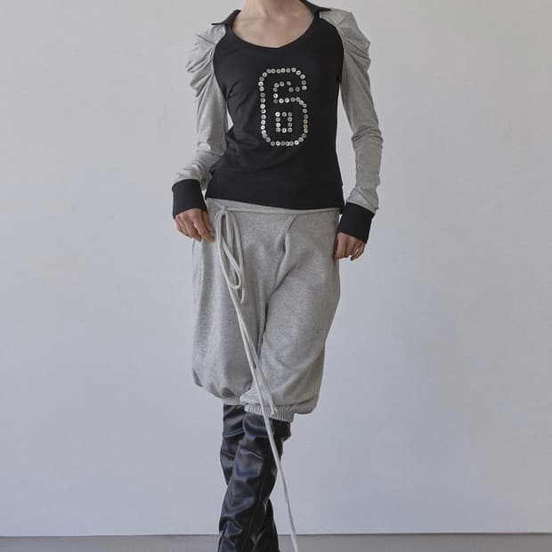 스컬프터 Good Girl Collar Tee Black