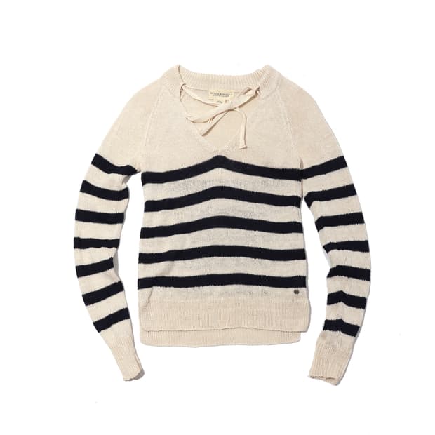 데님앤 서플라이 랄프로렌 린렌 메쉬 니트 women XS