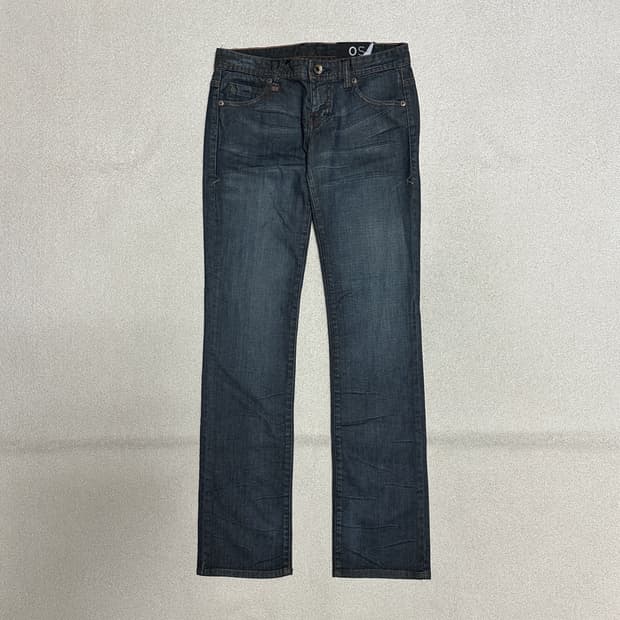 아르마니 익스체인지 로우라이즈 스트레이트 데님팬츠