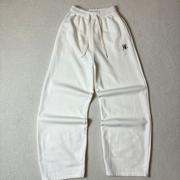 우알롱 시그니처 코튼 와이드 팬츠 PN7786 