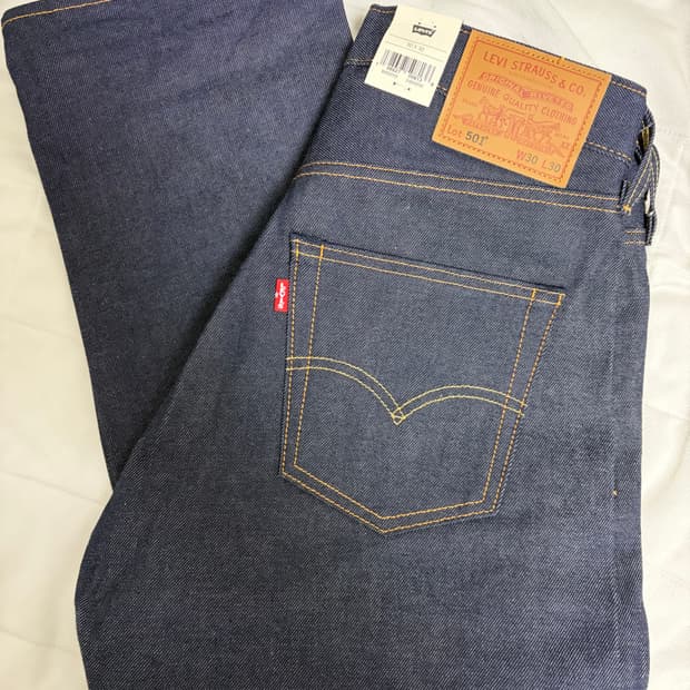 리바이스 501 허드슨 리지드 데님 30x30 셀비지 데님 판매합니다