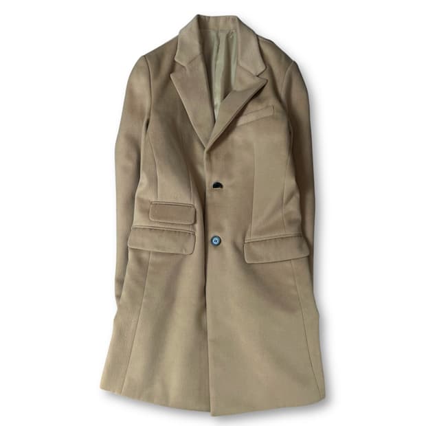 커스텀멜로우 연베이지 싱글 코트 S