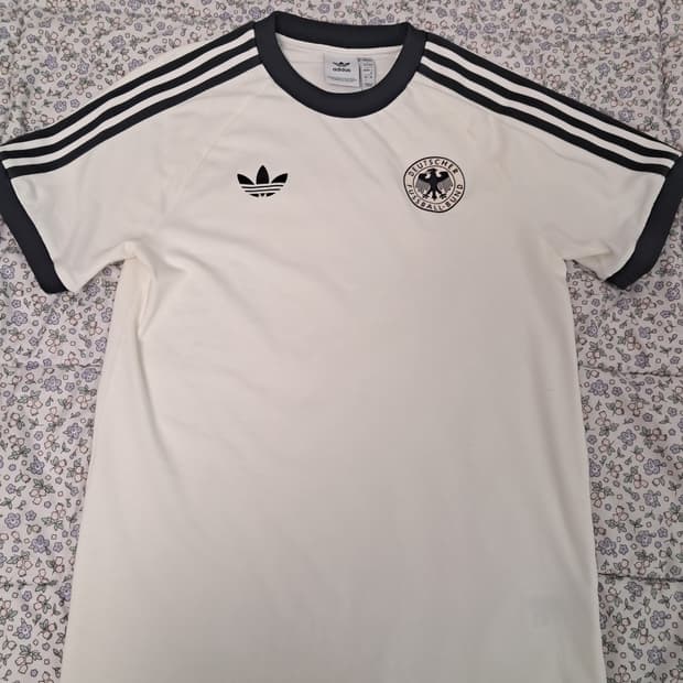 아디다스 독일 아디컬러 클래식 삼선 티셔츠 오프 화이트 L