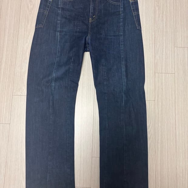 준야와타나베 앞 절개 데님