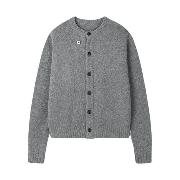 토니웩 베이비 알파카 가디건 멜란지 그레이 L