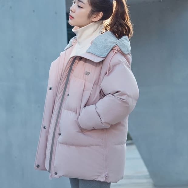 뉴발란스 연아패딩 핑크