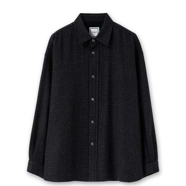 [구매] 우영미 / 24fw 블랙 울 체크 셔츠 44 
