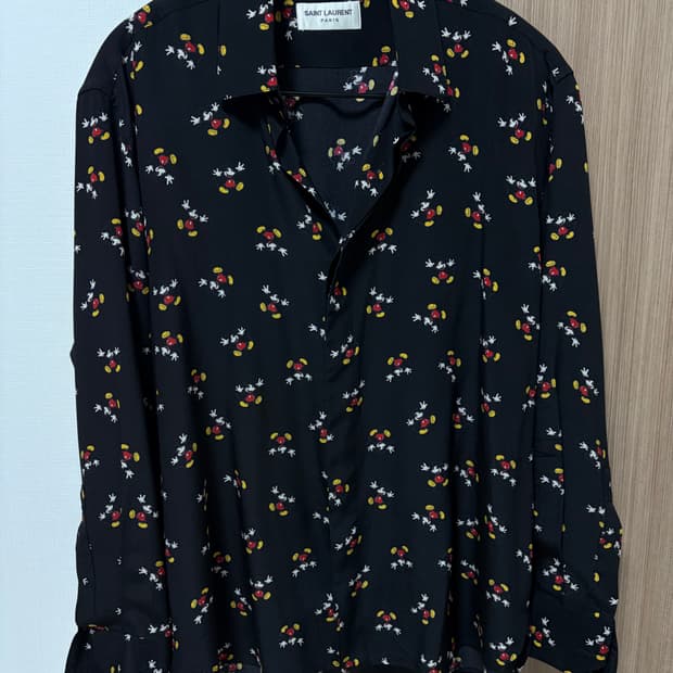 생로랑 미키마우스 셔츠 100주년 디즈니콜라보