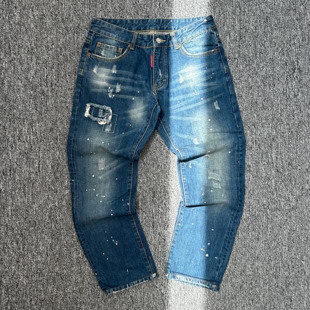 디스퀘어드2 페인팅 데미지 데님 팬츠