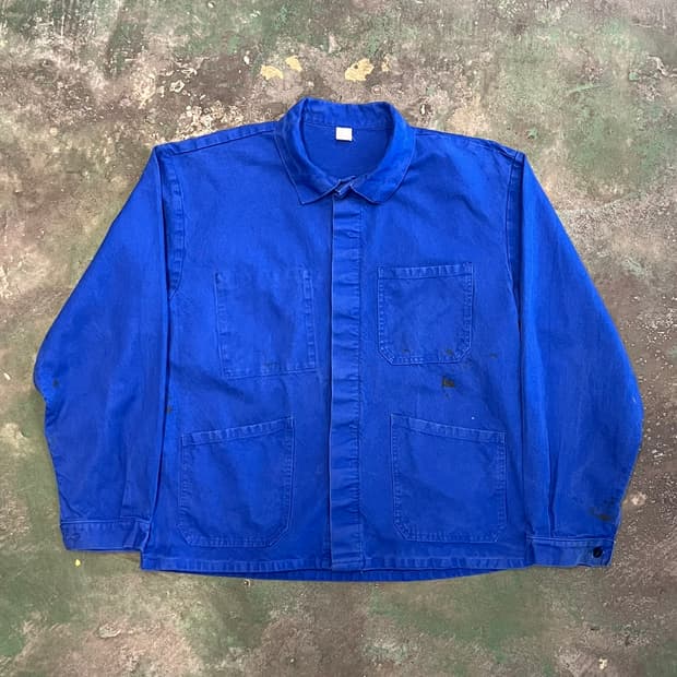 [XL] 프렌치 워크 자켓 블루 초어자켓 빈티지 워크웨어