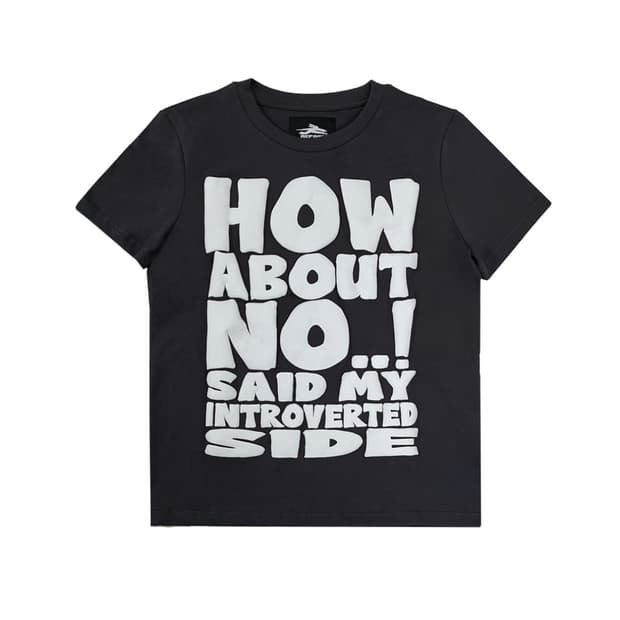 제노리포트 반팔 차콜 HOW ABOUT NO TEE (CHARCOAL)