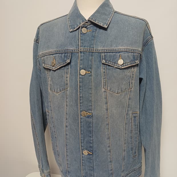 [지오지아] 세미오버핏 데님 자켓- 100(L) 사이즈