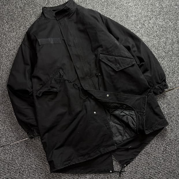 라퍼지스토어 m-65 밀리터리 블랙 피쉬테일 야상 자켓 1582