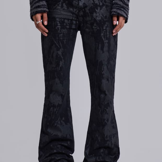 Jaded london Wax Coated Drift Jeans W28